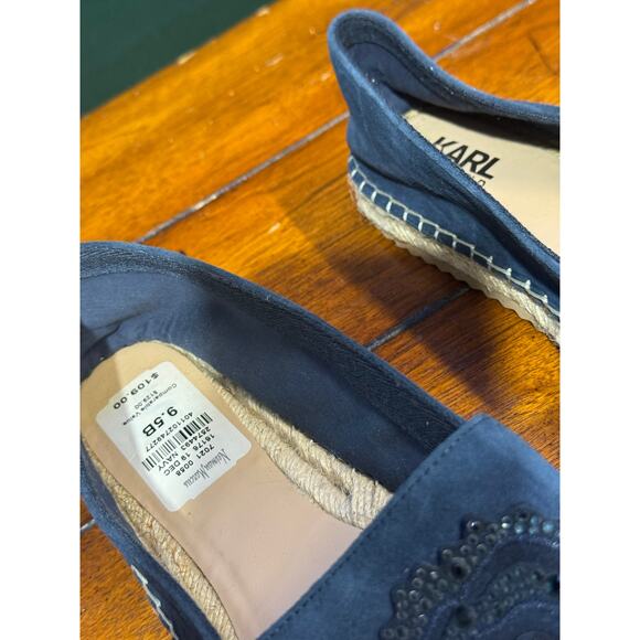 Karl Lagerfield Abby flat canvas shoe size 9.5B NWT - Picture 4 of 6